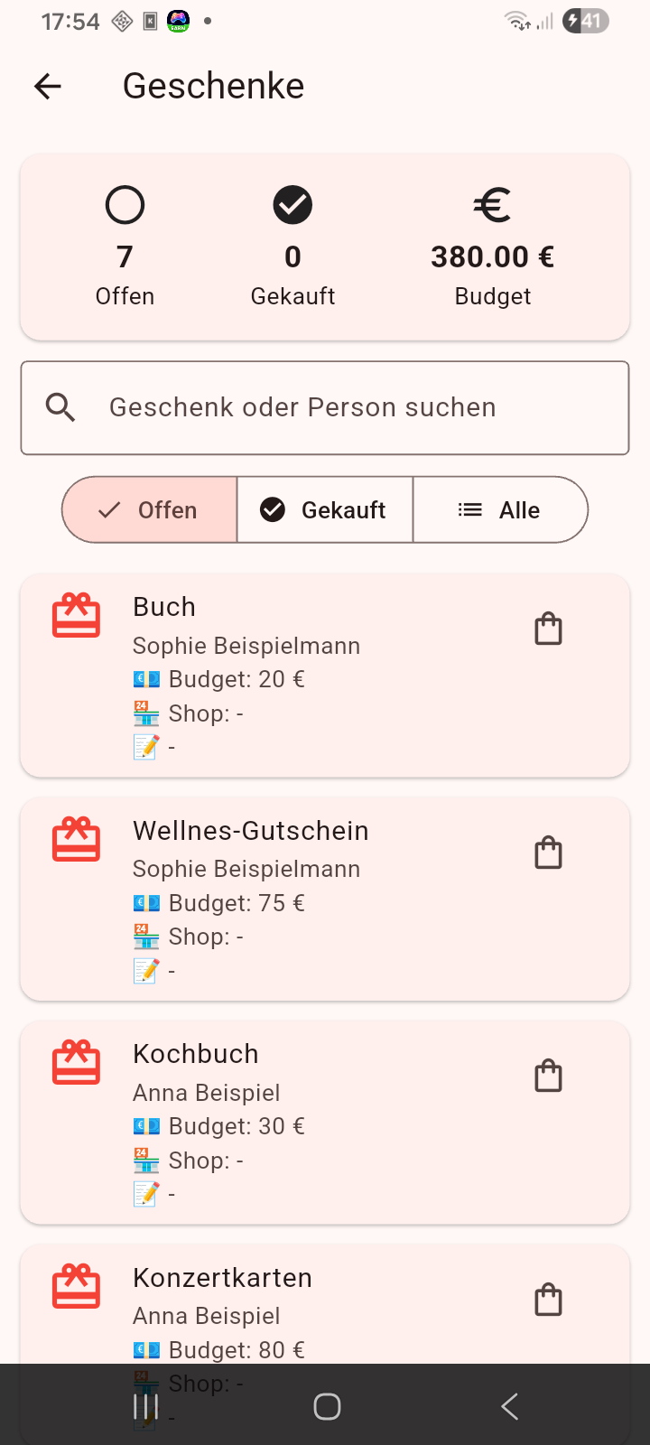 Geschenke